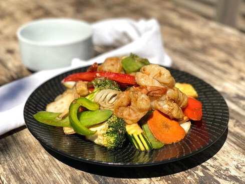 Oyster Sauce Prawn Stir-Fry