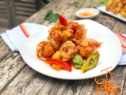 Sweet And Sour Prawns